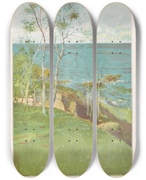 Triptych art skateboard deck of Miguel Segui Publisher Album Salon Pl07 by Miguel Segui (Publisher) (19-)