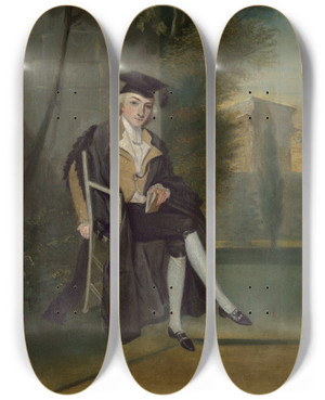Triptych art skateboard deck of James Roberts James Smithson by James Roberts