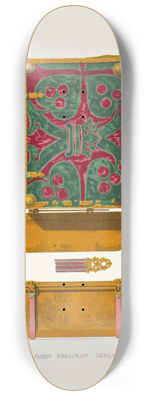 Fedor Grigoryevich Solntsev - Naprestolnoe evangelie kontsa XIV veka (izobrazhenie 2.) 8.25 inch art skate deck