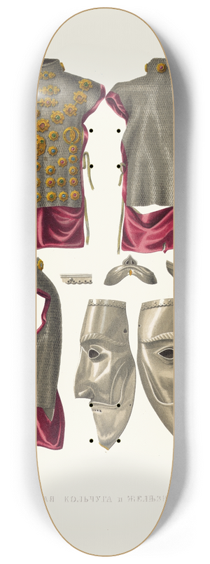 Fedor Grigoryevich Solntsev - Serebrianaia kolchuga i zheleznaia maska 8.25 inch art skate deck