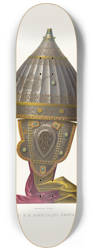Fedor Grigoryevich Solntsev - Shlem V.K. Aleksandra Nevskago (izobrazhenie 2. ) 8.25 inch art skate deck