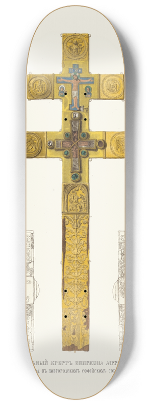 Fedor Grigoryevich Solntsev - Vozdvizalnyi krest episkopa Antoniia 1212 g 8.25 inch art skate deck