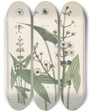 Triptych art skateboard deck of Maurice Pillard Verneuil Sagittaire_1 by Maurice Pillard Verneuil (1869-1942)