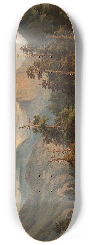 Feliks Brzozowski - Mountain landscape 8.25 inch art skate deck