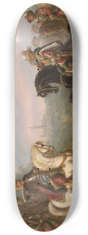 Feliks Sypniewski - King John III Sobieski meets emperor Leopold at Vienna 8.25 inch art skate deck