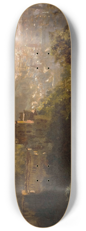 Felix Possart - Blick auf Heidelberg mit dem Schloss im Abendlicht 8.25 inch art skate deck Felix Possart - Blick auf Heidelberg mit dem Schloss im Abendlicht 8.25 inch art skate deck