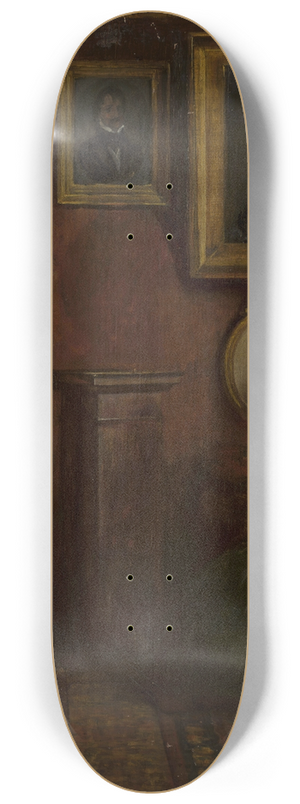 Felix Possart - Portrait of a woman in an armchair 8.25 inch art skate deck