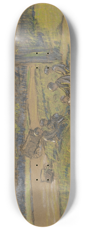 Ferdinand Balzer - Children on a meadow 8.25 inch art skate deck