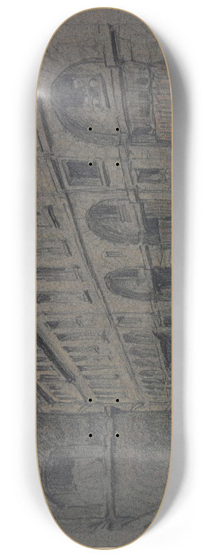 Ferdinand Boberg - La Cour du Dragon 8.25 inch art skate deck