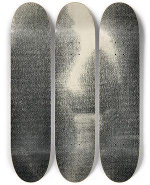 Triptych art skateboard deck of Charles Angrand A Clearing by Charles Angrand (1854-1926) Triptych art skateboard deck of Charles Angrand A Clearing by Charles Angrand (1854-1926)