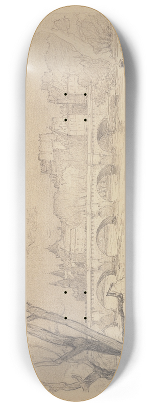 Ferdinand Boberg - Le Pont-Neuf et la Cit 8.25 inch art skate deck Ferdinand Boberg - Le Pont-Neuf et la Cit 8.25 inch art skate deck