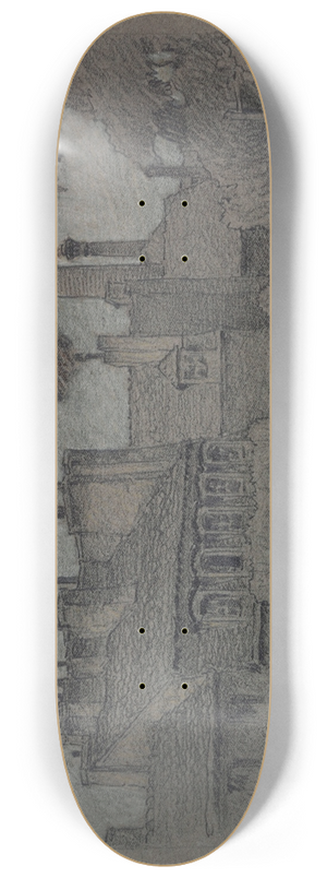 Ferdinand Boberg - Logement dartiste aux Gobelins 8.25 inch art skate deck