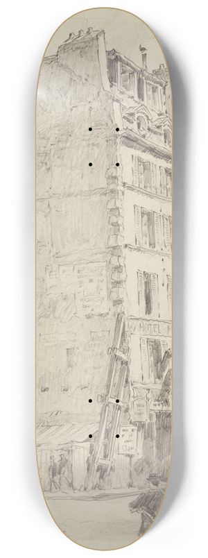 Ferdinand Boberg - Quai des Grands Augustins et la rue Dauphine 8.25 inch art skate deck