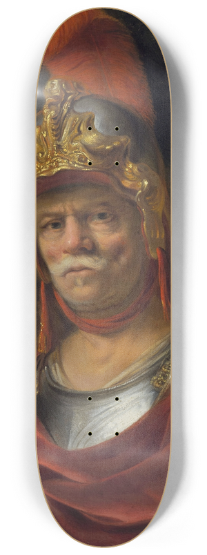 Ferdinand Bol - Man in a golden helmet (Mars) 8.25 inch art skate deck