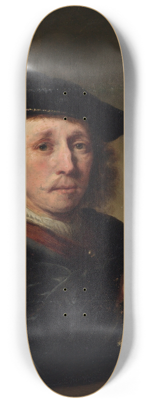 Ferdinand Bol - Portrait of a Man 8.25 inch art skate deck