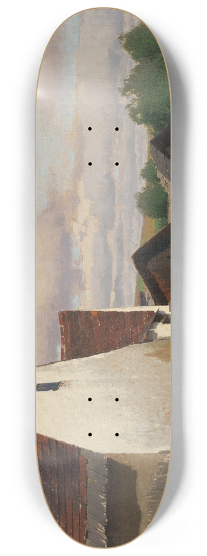 Ferdinand Brunner - Alte Huser in Gaudenzdorf 8.25 inch art skate deck