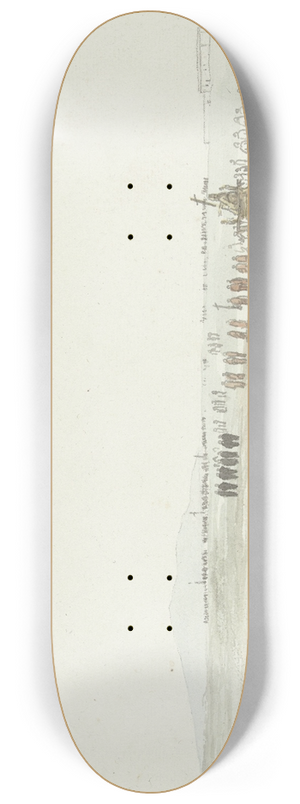 Abraham-Louis-Rodolphe Ducros - Processie in de omgeving van Cerignola 8.25 inch art skate deck
