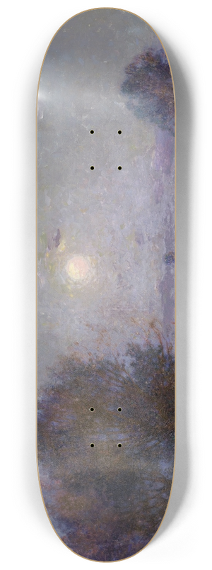 Ferdinand du Puigaudeau - Bord de Loire au clair de lune 8.25 inch art skate deck