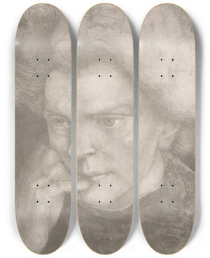 Triptych art skateboard deck of Richard Nicolas Roland Holst Portret Van Een Onbekende Vrouw_2 by Richard Nicolaus Roland Holst (1868-1938) Triptych art skateboard deck of Richard Nicolas Roland Holst Portret Van Een Onbekende Vrouw_2 by Richard Nicolaus Roland Holst (1868-1938)
