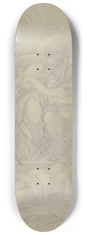 Ferdinand Fellner - Kriemhilds Klage um die Leiche Siegfrieds 8.25 inch art skate deck