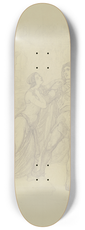 Ferdinand Fellner - Siegfrieds Abschied von Kriemhild 8.25 inch art skate deck