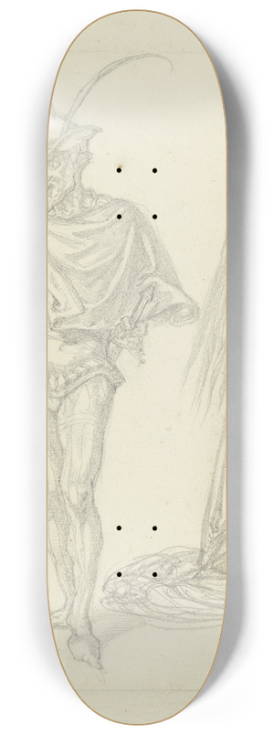 Ferdinand Fellner - Studienblatt; Mephisto sowie Lady Macbeth oder Gretchen 8.25 inch art skate deck