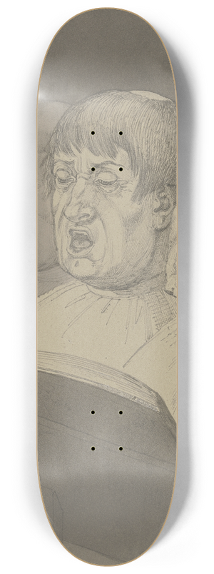 Ferdinand Fellner - Three singing monks 8.25 inch art skate deck