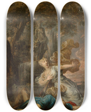 Triptych art skateboard deck of Gysbrecht Thys Pyramus And Thisbe by Gysbrecht Thys (1616-1684) Triptych art skateboard deck of Gysbrecht Thys Pyramus And Thisbe by Gysbrecht Thys (1616-1684)