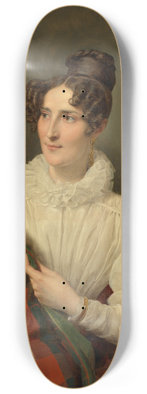 Ferdinand Georg Waldmller - Dame in weiem Kleid 8.25 inch art skate deck