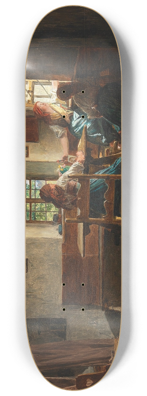 Ferdinand Georg Waldmller - Der Abschied 8.25 inch art skate deck