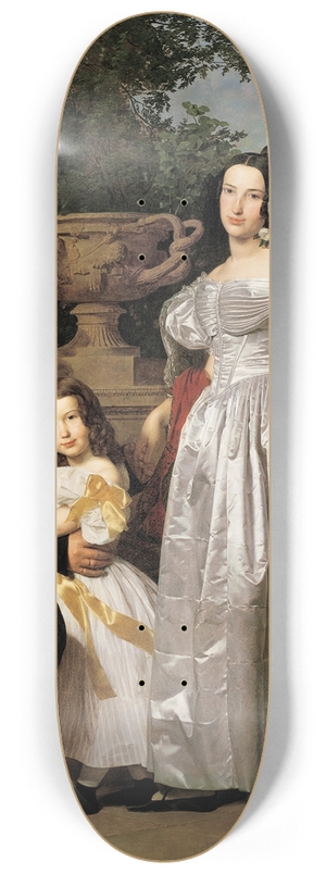 Ferdinand Georg Waldmller - Der frstlich Esterhzysche Rat Mathias Kerzmann mit seiner zweiten Gattin Maria Helena, geb. Mikolischtz, und Tochter Maria 8.25 inch art skate deck