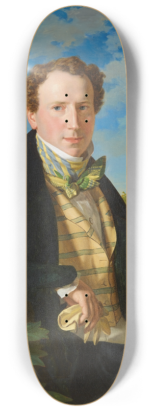 Ferdinand Georg Waldmller - Selbstportrt in jungen Jahren 8.25 inch art skate deck