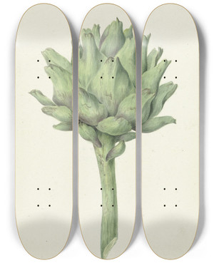 Triptych art skateboard deck of Jean Bernard Artisjok by Jean Bernard (1775-1833)