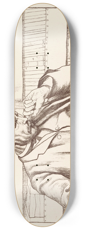 Ferdinand Hart Nibbrig - Portret van Jacob Pieter Moltzer 8.25 inch art skate deck