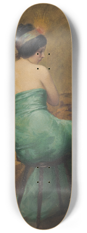 Albert Joseph Pnot - The Feathered Headband 8.25 inch art skate deck Albert Joseph Pnot - The Feathered Headband 8.25 inch art skate deck