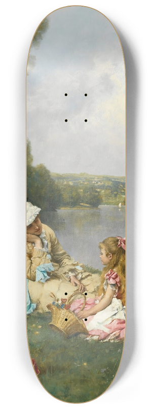 Ferdinand Heilbuth - Summer Days Near Giverny, France 8.25 inch art skate deck Ferdinand Heilbuth - Summer Days Near Giverny, France 8.25 inch art skate deck