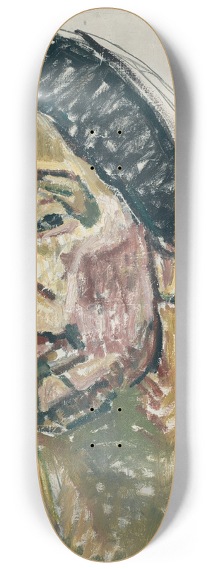 Ferdinand Hodler - Gaze Into Infinity (Head Study) 8.25 inch art skate deck