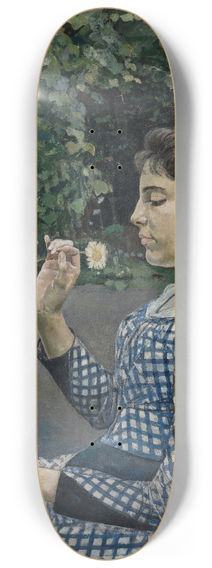 Ferdinand Hodler - Portrait of Hlne Weigl 8.25 inch art skate deck