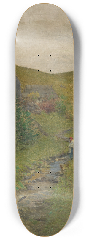 Ferdinand Katona - By the stream 8.25 inch art skate deck