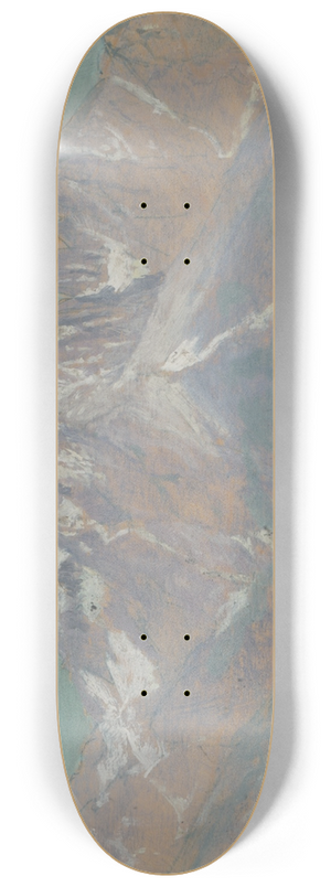 Ferdinand Katona - View of the High Tatras 8.25 inch art skate deck