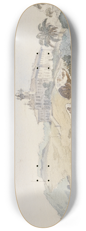 Ferdinand Keller - Die Ilha do buon Jesus bei Rio de Janeiro 8.25 inch art skate deck