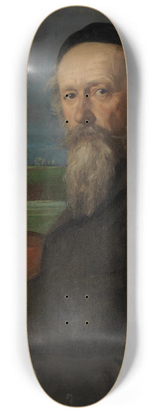 Albert Lang - Portrait of the painter Emil Lugo 8.25 inch art skate deck