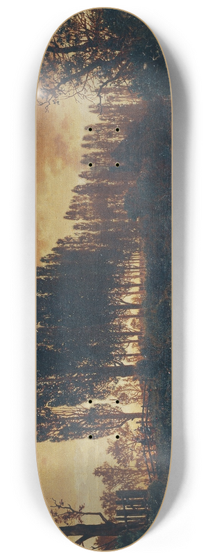 Ferdinand Knab - Bayrische Landschaft 8.25 inch art skate deck