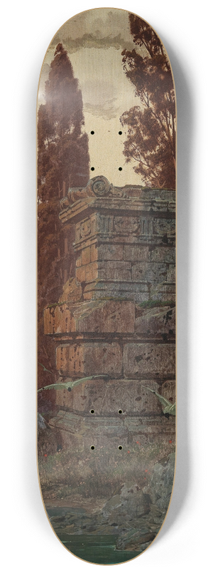 Ferdinand Knab - Dusk on the Shore 8.25 inch art skate deck