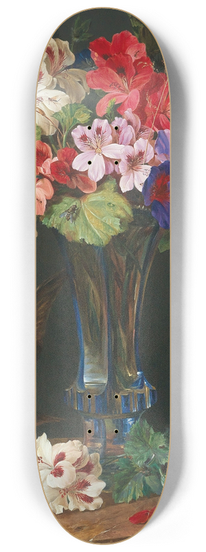 Ferdinand Kss - Stilleben mit Blumen in Vase 8.25 inch art skate deck