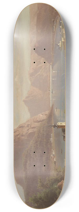 Ferdinand Lepie - Blick auf Gmunden 8.25 inch art skate deck