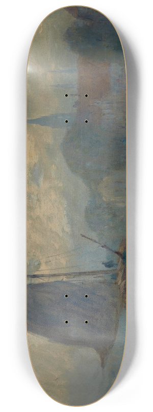 Albert Lebourg - Bords de la Schie  Delft, effet de brouillard 8.25 inch art skate deck