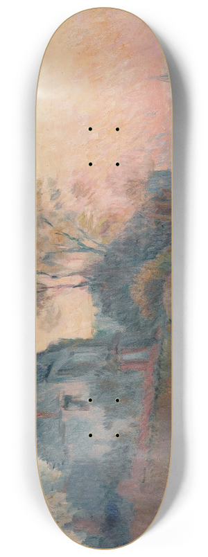 Albert Lebourg - Bords De Seine  Chatou 8.25 inch art skate deck