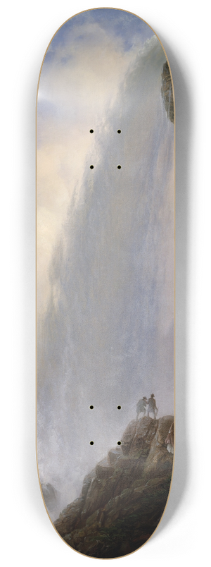 Ferdinand Richardt - Underneath Niagara Falls 8.25 inch art skate deck
