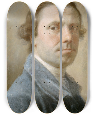 Triptych art skateboard deck of Allan Ramsay Selfportrait by Allan Ramsay (1713-1784) Triptych art skateboard deck of Allan Ramsay Selfportrait by Allan Ramsay (1713-1784)